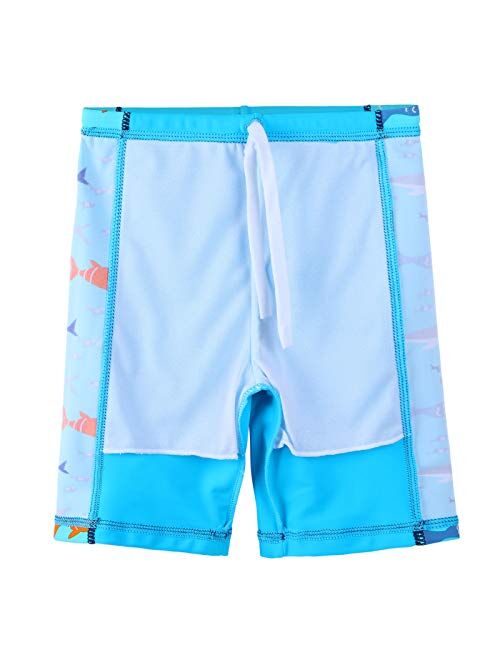 TFJH E Kids Boys UPF 50+ UV Swimwear Sun Protective Long Sleeve Two Piece Swimsuit