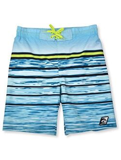 Laguna Boys Wave Print Swim Trunks with UPF 50, Sizes 8-20