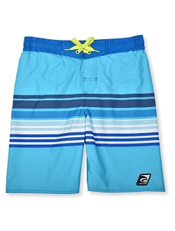 Laguna Boys Wave Print Swim Trunks with UPF 50, Sizes 8-20