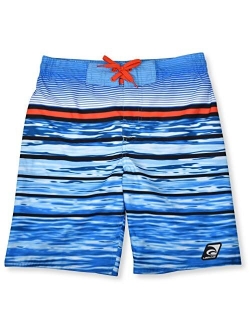 Laguna Boys Wave Print Swim Trunks with UPF 50, Sizes 8-20