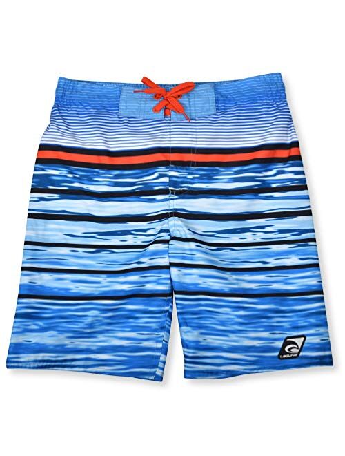 Laguna Boys Wave Print Swim Trunks with UPF 50, Sizes 8-20