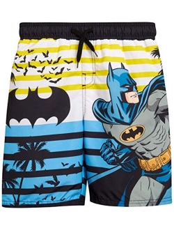 Warner Bros. Boys Batman Swim Trunk Shorts - Batman and Justice League (Toddler/Boys)