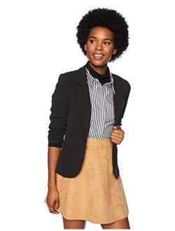 A. Byer Women's One Button Blazer