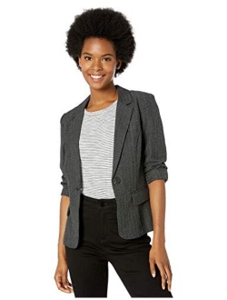 A. Byer Women's One Button Blazer