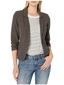 A. Byer Women's One Button Blazer