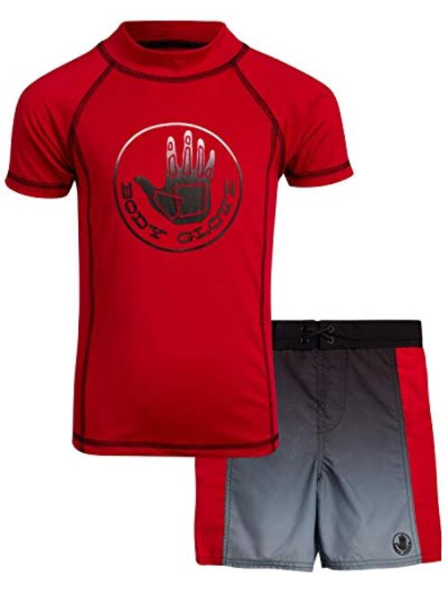 Body Glove Boys 2-Piece UPF 50+ Rash Guard Swimsuit Set (Little Boys)