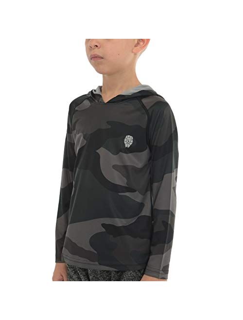 Hoodies for Boys Outdoor Recreation Shirts - Youth Athletic Tops Sun Protection UPF 50+