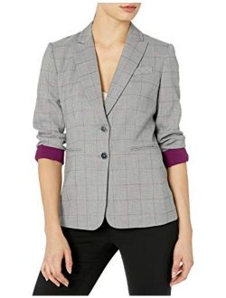 Women's 2 Button Roll Sleeve Jacket