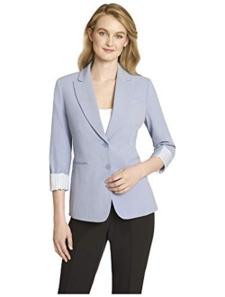 Women's 2 Button Roll Sleeve Jacket