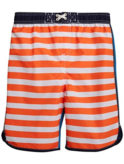 iXtreme Boys' Swimwear 4-Piece Set with Rash Guard T-Shirts and Swimsuit Trunks