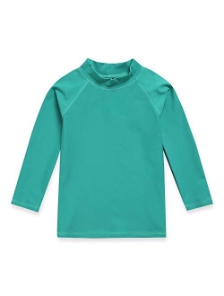 VAENAIT BABY 2T-7T Toddler Boys & Girls UPF 50+ Long Short Sleeve Rash Guard Swim Shirt Quick Dry