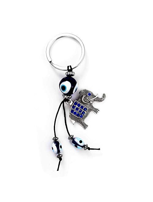 Glittering Animal Car Key Pendant Crystal Elephant Key Ring Wallet Pendant Rhinestone Handbag Charm