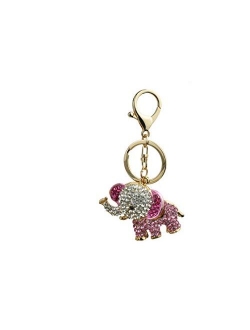 Elephant Keychain keyrings Animals key chain Jewelry for Women Girls Bag Pendant Charms Gift