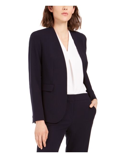 Bar III Collarless Open-Front Blazer, Created for Macy's