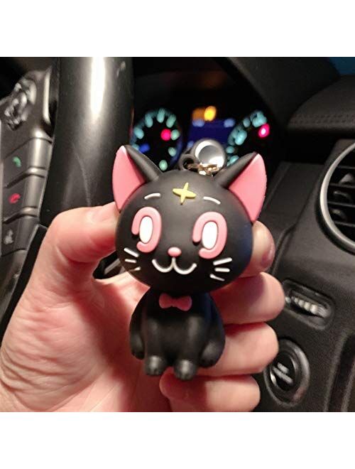 JZYZSNLB Keychain New Cartoon Anime Keychain Cute Cat Resin Key Chains Women Lovers Bag Car Pendant Key Ring Gifts (Color : 03)