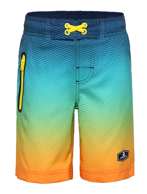 Rokka&Rolla Boys' 4-Way Stretch Quick Dry Swim Trunks with Mesh Lining Board Shorts, UPF 50+ sizes 4-18