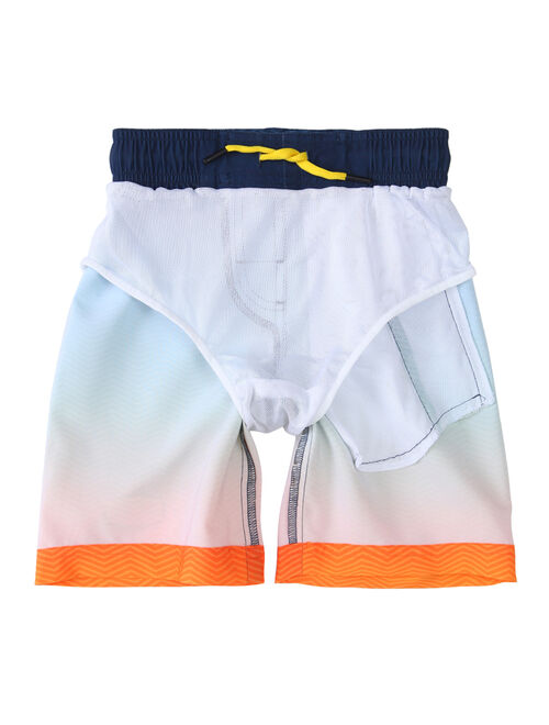 Rokka&Rolla Boys' 4-Way Stretch Quick Dry Swim Trunks with Mesh Lining Board Shorts, UPF 50+ sizes 4-18