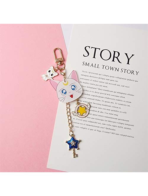 JZYZSNLB Keychain Cartoon Keychain for Girl Women Trinket Metal Key Chains Ring Car Bag Pendent Charm Child Toys (Color : 5)