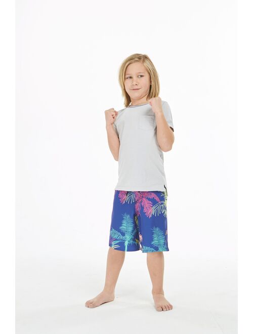 Hawaii Hangover Boys' and Big Boys' Rainbow Board Shorts,up to size 12