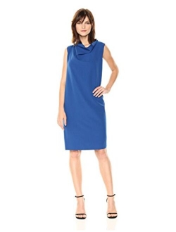 Women's Cowl Neck Sheath Dress