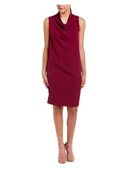 Women's Cowl Neck Sheath Dress