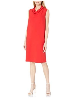 Women's Cowl Neck Sheath Dress