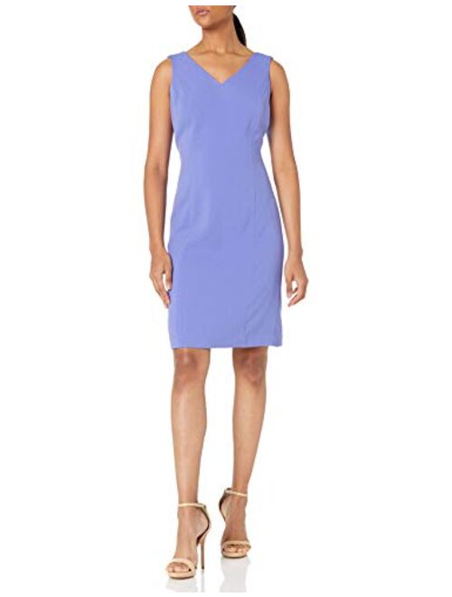 Anne Klein Women's Double V-Neck Sheath Dress