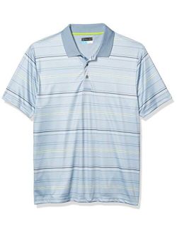 PGA TOUR Men's Short Sleeve Striped Polo Shirt