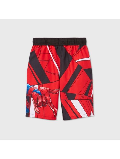 Boys' Spider-Man Swim Trunks - Red