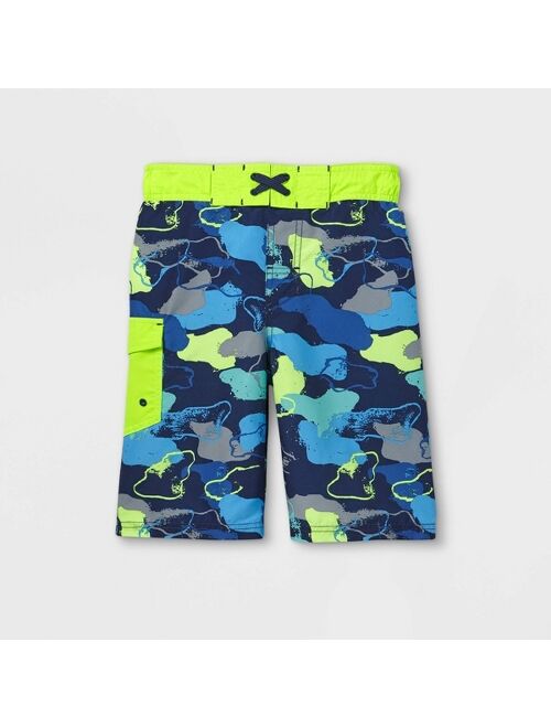 Boys' Camouflage Swim Trunks - Cat & Jack™ Blue