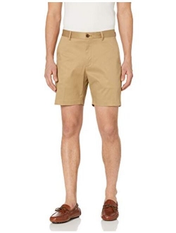 Amazon Brand - Buttoned Down Men's Slim Fit Flat Front 7" Inseam Chino Short, Supima Cotton Non-Iron