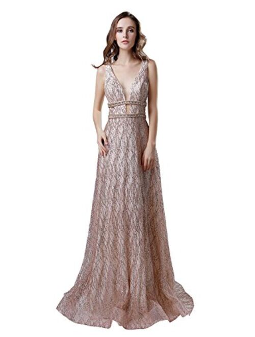 Sarahbridal Womens Tulle Mermaid Sequin Evening Dress Formal Prom Gowns Long