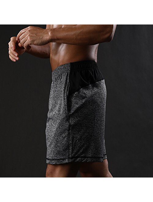 Gash Hao Athletic Gym Shorts Mens Workout Running Bodybuilding Training Short