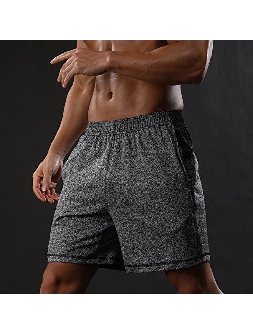 Gash Hao Athletic Gym Shorts Mens Workout Running Bodybuilding Training Short