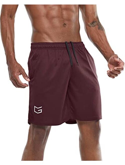 G Gradual Men's 7" Workout Running Shorts Quick Dry Lightweight Gym Shorts with Zip Pockets