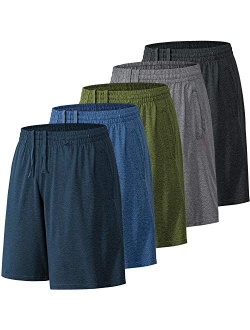 BALENNZ Athletic Shorts for Men with Pockets and Elastic Waistband Quick Dry Activewear