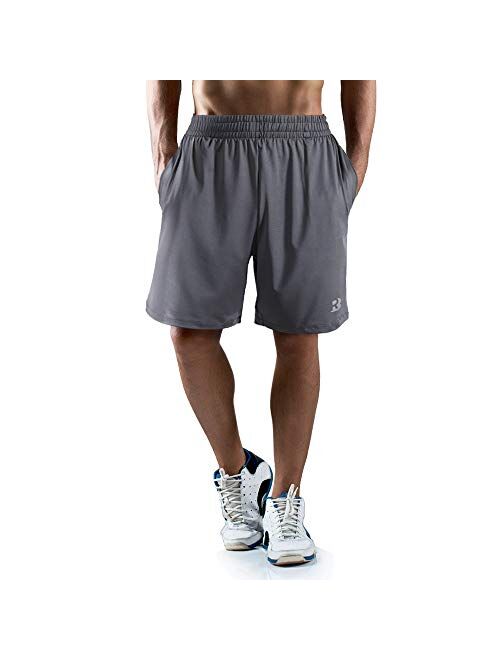 Roadbox Men's 7" Workout Running Shorts Lightweight Gym Athletic Shorts Basketball Shorts for Men with Pocket