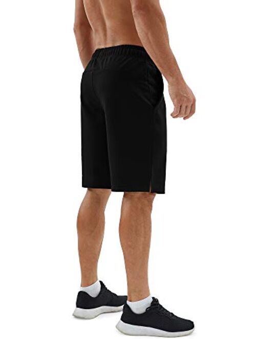 icyzone Athletic Shorts for Men - Workout Running Gym Lounge Jogger Shorts with Pockets