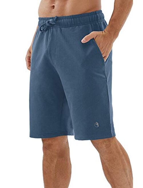 icyzone Athletic Shorts for Men - Workout Running Gym Lounge Jogger Shorts with Pockets