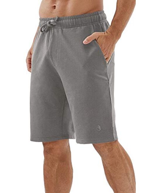 icyzone Athletic Shorts for Men - Workout Running Gym Lounge Jogger Shorts with Pockets