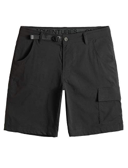 Mens Hiking Shorts 10" Waterproof Quick Dry Cargo Shorts Tactical Shorts for Camping Fishing Outdoor Activity