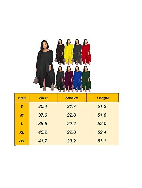 Women's Round Neck Short Sleeve High Low Pleated Loose Swing Casual Long Maxi T Shirt Dress