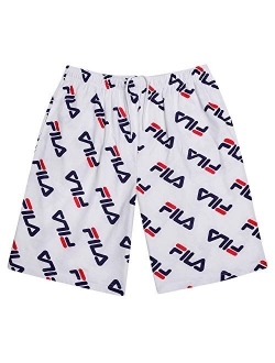 Men Big and Tall Print Cotton Jersey Athletic Lounge Gym Shorts for Men