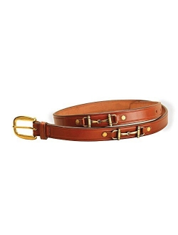 Tory Leather 1 Inch Snaffle Bit Belt