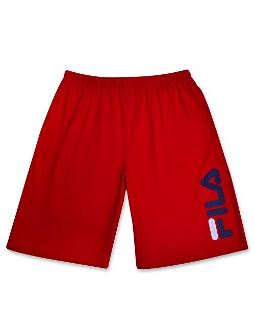 Fila Men Big and Tall Print Cotton Jersey Athletic Lounge Gym Shorts for Men