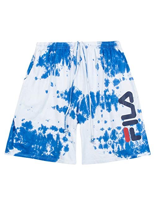 Fila Men Big and Tall Print Cotton Jersey Athletic Lounge Gym Shorts for Men