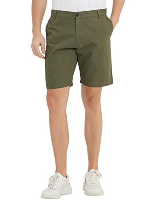 Mens Shorts Casual Classic Fit Comfy Chino Golf Short