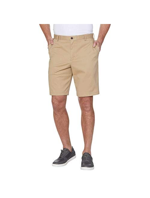 IZOD Mens Saltwater Flat Front Stretch Chino Shorts