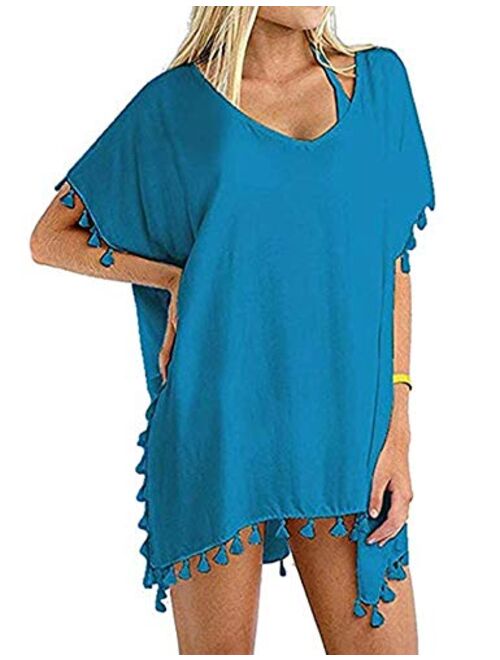 Beyove Women's Chiffon Swimsuit Cover Up Bikini Bathing Suit Swimwear Beach Dress