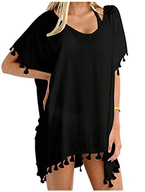 Beyove Women's Chiffon Swimsuit Cover Up Bikini Bathing Suit Swimwear Beach Dress